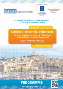 Journées itinérantes francophones d’éthique des soins de santé Marseille